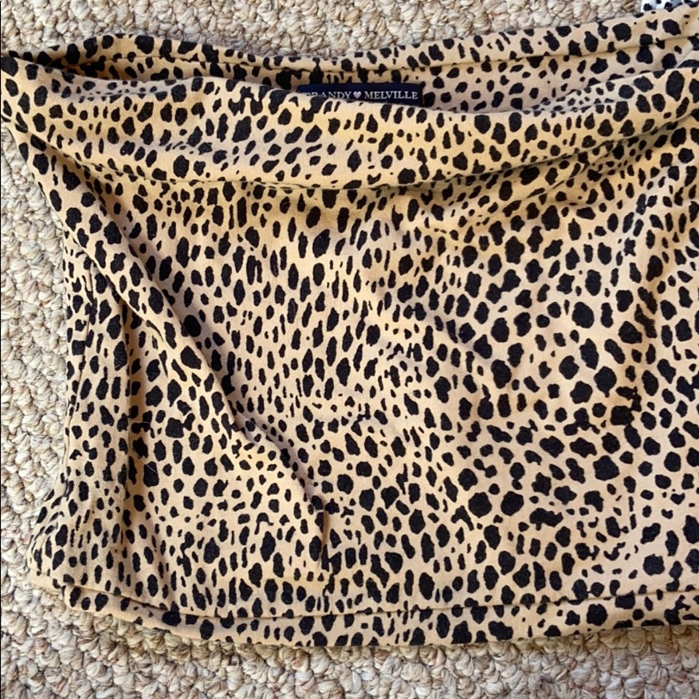 Brandy Melville rare Jenny leopard tube top - Picture 2 of 3